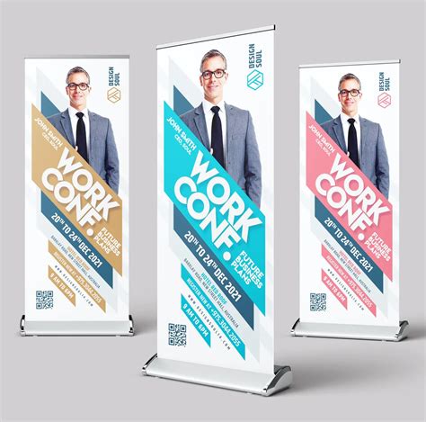 Conference Roll Up Banner Template Psd Rollup Banner Design Banner