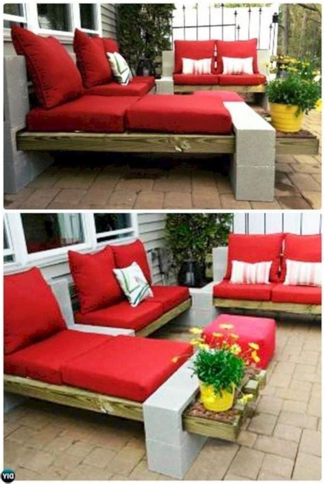 Designed in 1954 by swiss industrial designer willy guhl, a concrete loop chair is made of lightweight natural fiber cement (ingredients include cement, powdered limestone. 43 Unique Diy Cinder Block Furniture Decor Ideas | Cinder ...