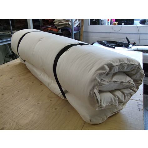 The monk futon bed roll, a traditional japanese style, has many uses when space is at a premium. Monk Futon Roll | Large single or double | Roll up futon