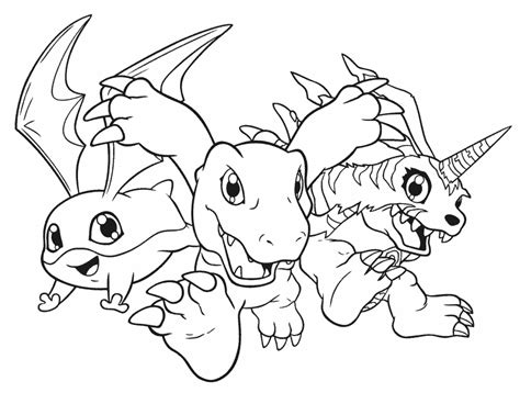 Digimon Coloring Pages Printable Coloring Home