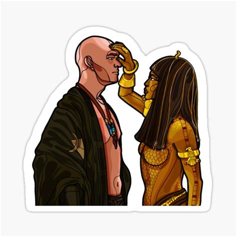 Anck Su Namun And Imhotep Sticker For Sale By Jvalore Redbubble