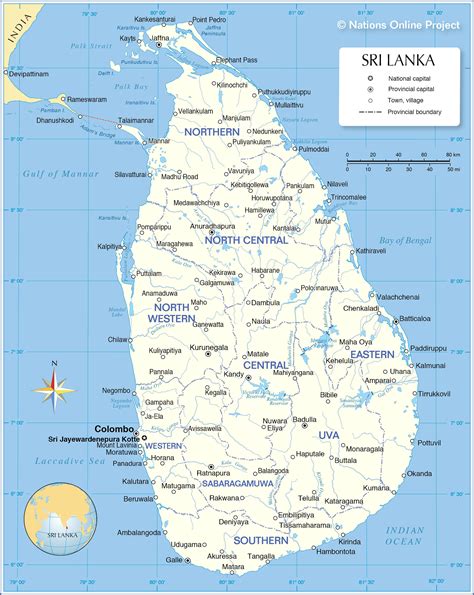 Sri Lanka Map Districts Provinces Bonita Stephine