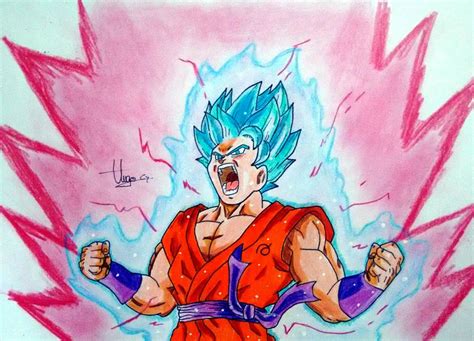 Goku Ssb Kaioken X10 By Hugogdrawings On Deviantart