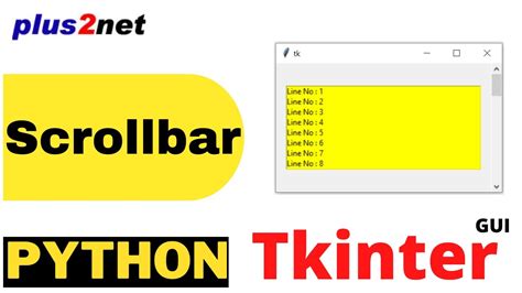 Tkinter Scrollbar And Integrating It With Text And Spinbox Using