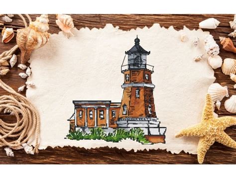 Links preceded by a plus sign (+) require free registration (to that particular site, not to cross stitch pattern central) before viewing. Split Rock Lighthouse Cross Stitch Pattern, code JL-047 ...