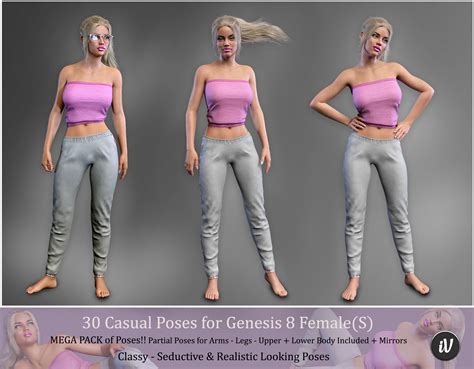 Iv Casual Poses For Genesis 8 Females Daz 3d