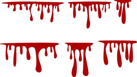 Blood Splatter Dripping Transparent Png Svg Vector File Images