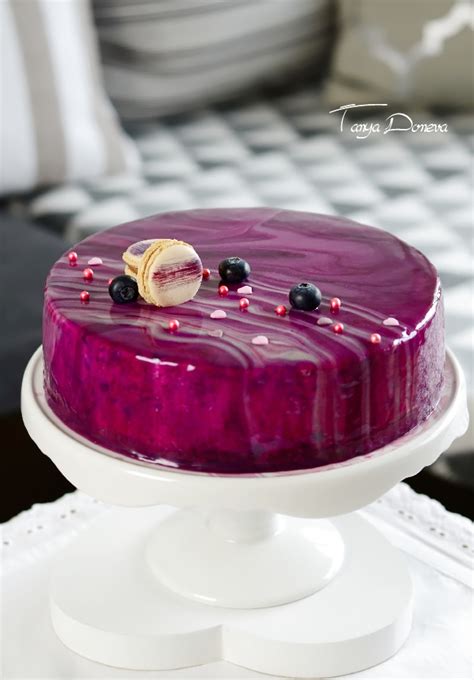 Вкусното ми Хоби със Страст и Любов Боровинкова мус торта с огледална глазура Blueberry