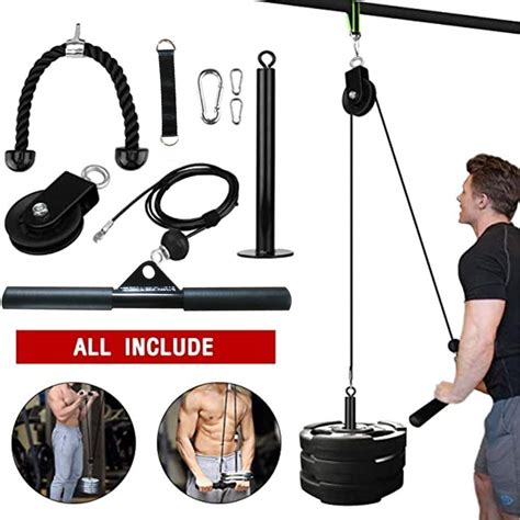 Buy Ipanda 9pc Fitness Lat And Lift Pulley System Cable Machine With