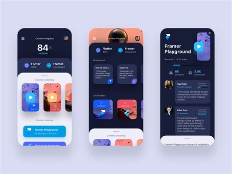 Double Cards Ui By Meng To For Designcode On Dribbble