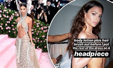 Emily Ratajkowski Poses Topless As She Gives Behind The Scenes Look At