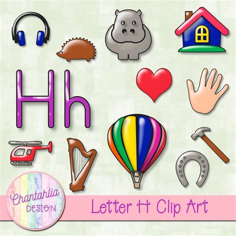 Beginning Sounds Letter H Clip Art Chantahlia Design
