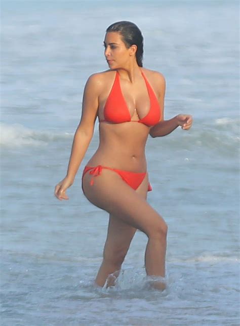 Kim Kardashian Bikini Candids On Vacation In Mexico August CelebMafia