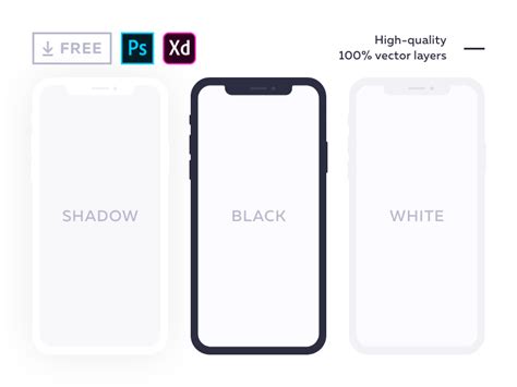 Adobe Xd Mockup For Iphone X Free Psd Templates