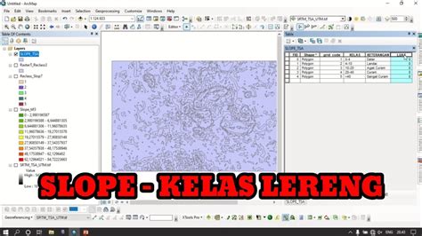 Tutorial ArcGIS Cara Membuat Peta Kelas Lereng Dari Data SRTM YouTube