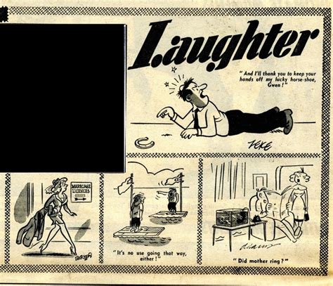 Tabloid, a canadian television series; Reflections upon...: …Tabloid newspaper cartoons May 1960