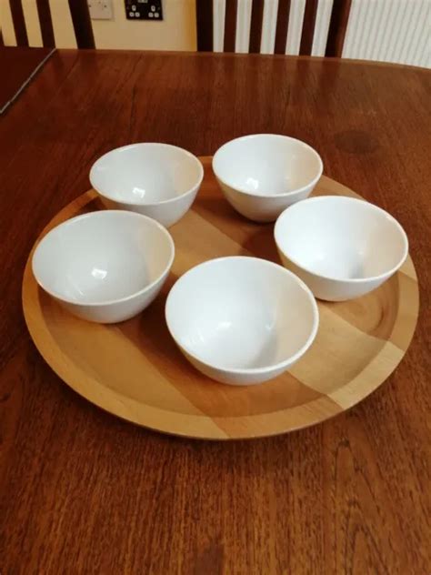 Wooden Lazy Susan By John Rocha With 5 Ceramic Dip Dishes £2500