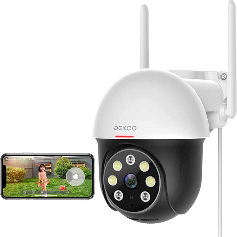 Dekco 2k Security Camera Outdoor Wifi Surveillance And Security Camera