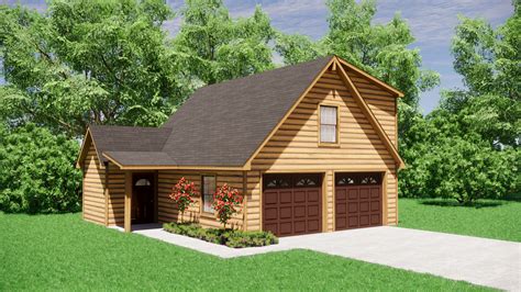 Log Sided Cabin Garage Kits Log Sided Garage Kits