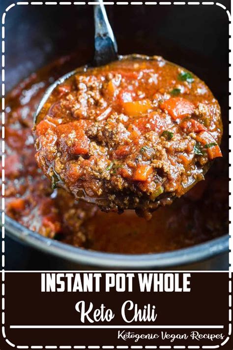 Instant Pot Whole30 Keto Chili Tasty Blog Acru