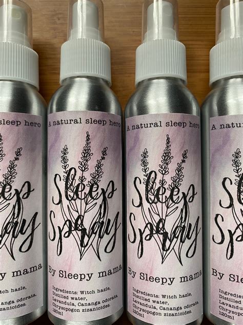 Sleep Spray 120ml Pillow Mist Room Spray Natural Sleep Etsy