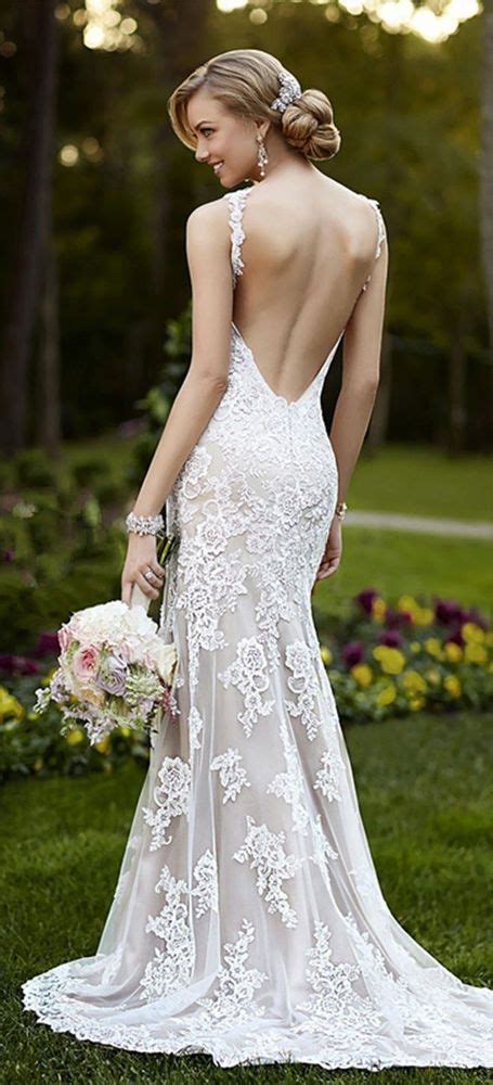 New Backless Bridal Wedding Gowns Lace Mermaid Wedding Dress