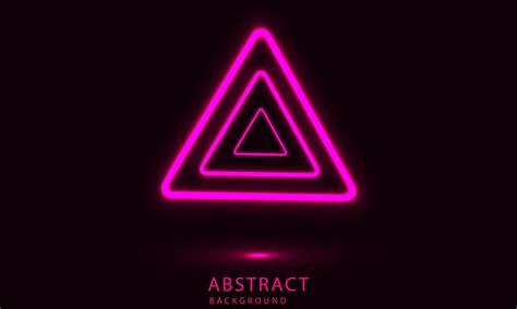 Premium Vector Futuristic Sci Fi Abstract Pink Neon Light Shapes On