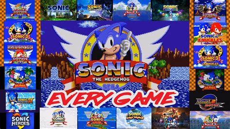 Evolution Of Sonic The Hedgehog Every Main Series Game 1991 2017