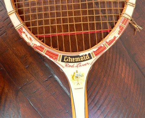 Vintage Wood Tennis Racket Chemold Rod Laver Tournament All