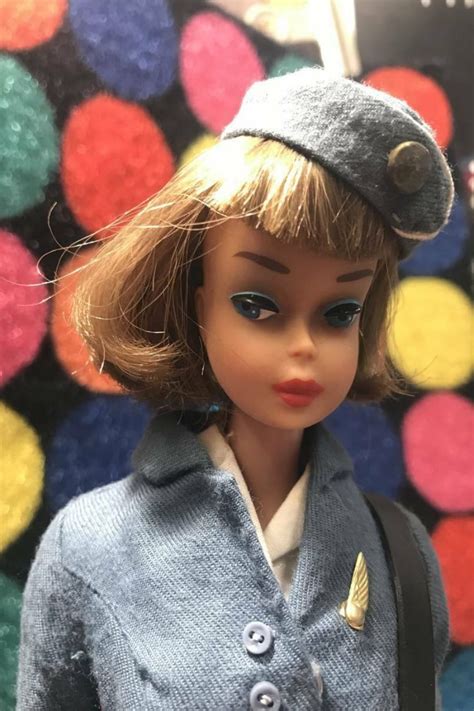 Vintage 1966 Barbie Doll American Girl Stewardess 1678 Very Rare
