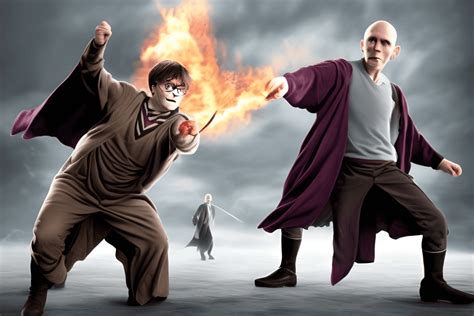 Harry Potter Vs Lord Voldemort · Creative Fabrica