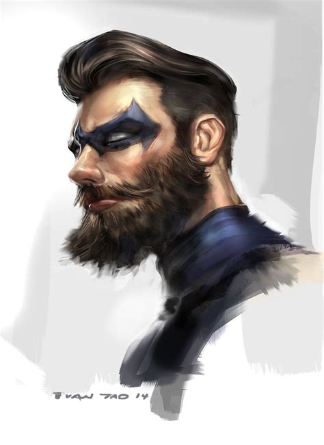 Nightwing Beard By Ivangod On Deviantart Personaje Cyberpunk Barba