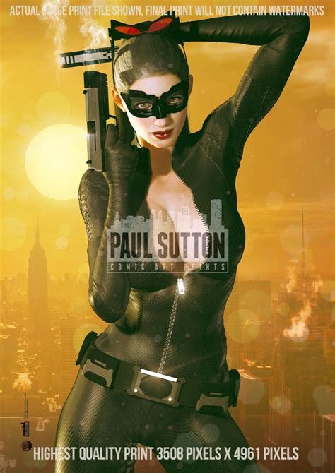 Catwoman Anne Hathaway Sexy TDKR Sunset City DC Etsy