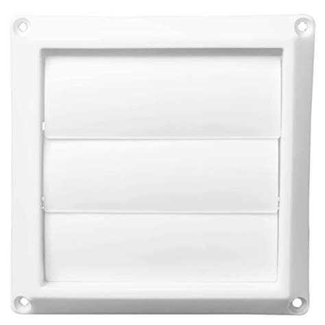 6 Inch Dryer Vent Cover Outdoor Exterior Wall Vent Cover White