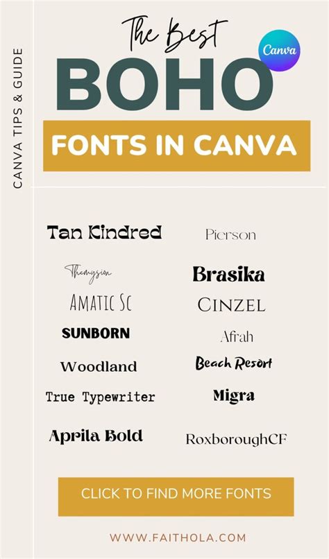 23 Best Boho Fonts On Canva For Stunning And Jaw Dropping Designs