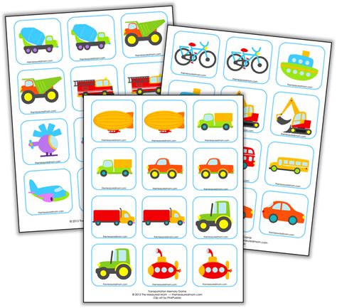 Transportation Matching Game The Measured Mom