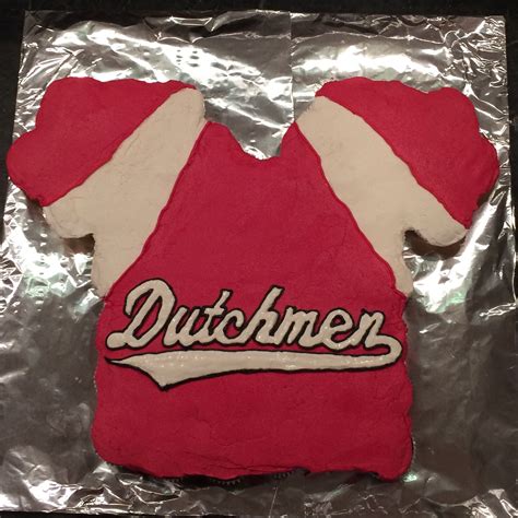 Annville-Cleona Baseball jersey pull apart cupcake cake | Pull apart