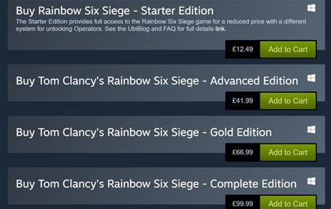 Rainbow Six Siege Standard Edition Is Back On Steam After An “error”