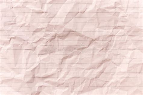 Crumpled Brown Notebook Line Paper Isolated White Stock Photos Free