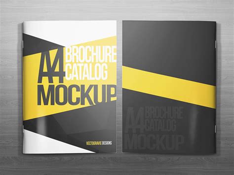 A4 Brochure Catalog mockup on Behance | Brochure, Mockup, Psd mockup template