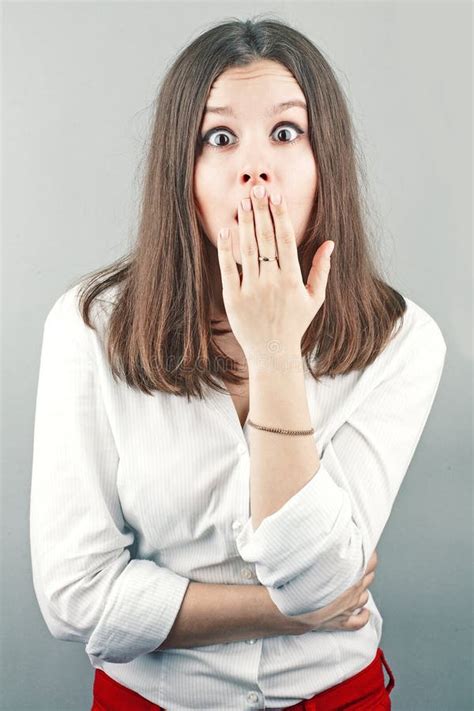 portrait of surprised girl stock image image of astonished 40610443