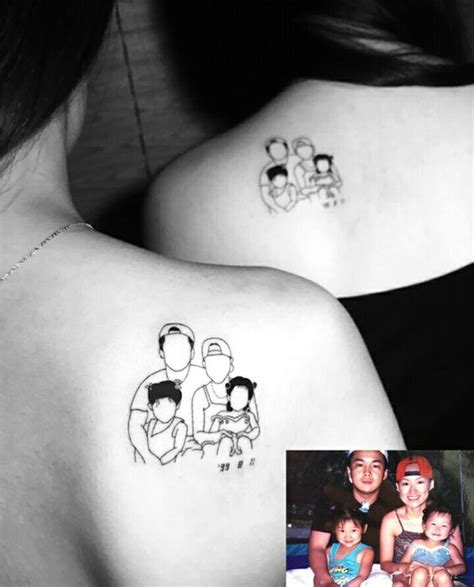 Tatuajes De Familia De 3 Para Mujer