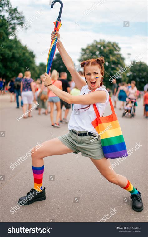 Fashion Girl Lgbt Gay Pride Flag Stock Photo Shutterstock