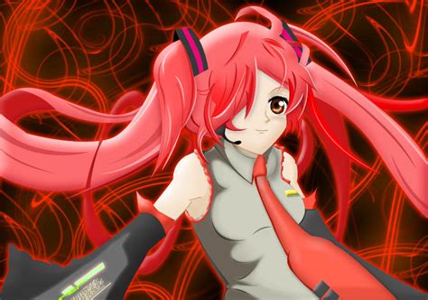 Red Miku By Williambrenes On Deviantart