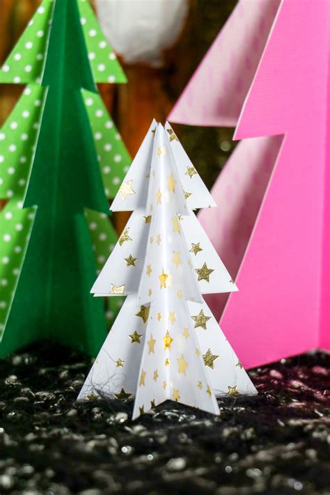Snowy Christmas Tree Make Your Own Paper Christmas Tree Papercraft