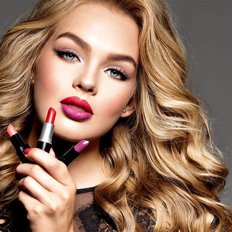 Image Lipstick Makeup Face Hair Female Red Lips