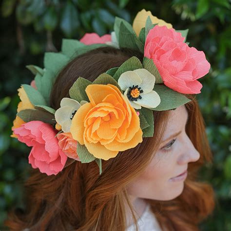 Diy Paper Flower Crown Tutorial