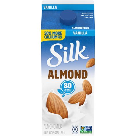 Silk Vanilla Almond Milk Half Gallon