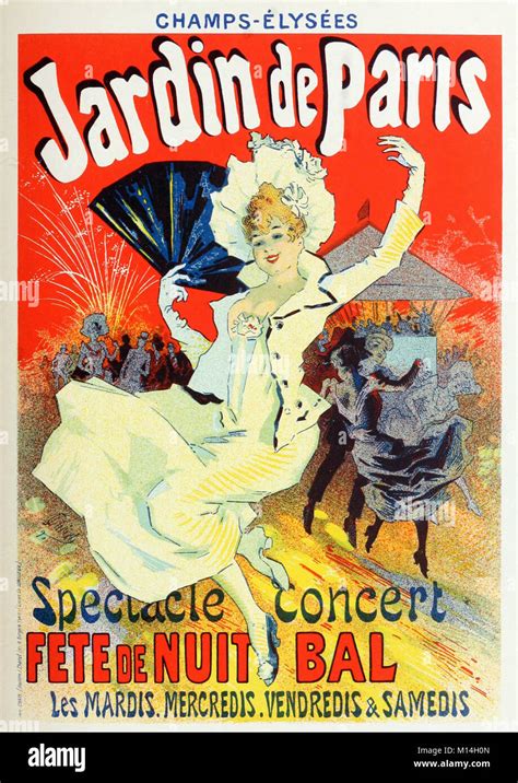 Cartel para jardin de paris fotografías e imágenes de alta resolución