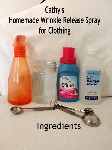 Sassy Silver Sisters Cathys Homemade Wrinkle Release Spray For Clothing